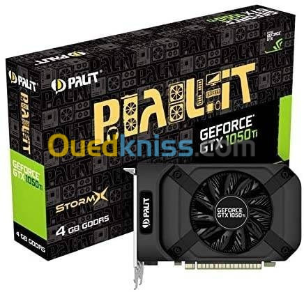 Palit GeForce GTX 1050 Ti StormX 4G 4096 MO DVI/HDMI/DISPLAYPORT - PCI EXPRESS