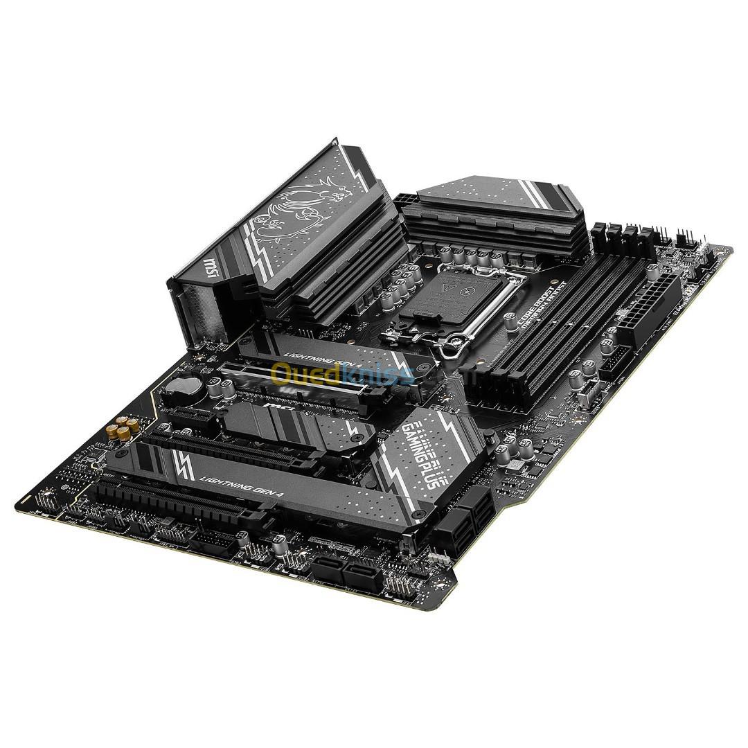 CARTE MÈRE MSI Z790 GAMING PLUS WIFI- ATX SOCKET- INTEL Z790 - 4 x DDR5 - 4 x M.2 PCIe 4.0- Wi-Fi 6E
