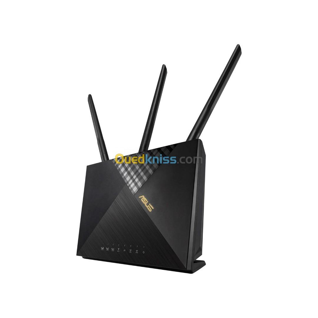 ASUS Routeur 4G-AX56 Cat.6 300 Mbps Double Bande Wi-Fi 6 AX1800 LTE