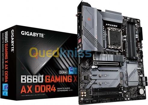 Gigabyte B660 GAMING X AX DDR4 Intel-LGA 1700 ATX Triple M.2 PCIe 4.0 USB 3.2 Gen2 Type-C WiFi