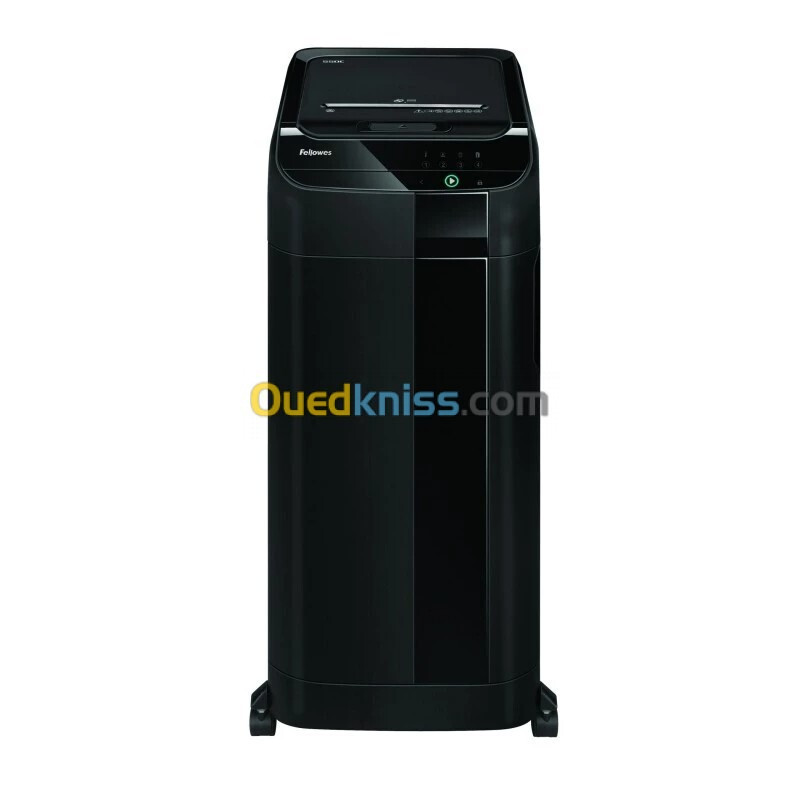 FELLOWES DESTRUCTEUR DE DOCUMENTS AUTOMAX 550C - 83 Litres - COUPE CROISÉE - AGRAFES - TROMBONESES