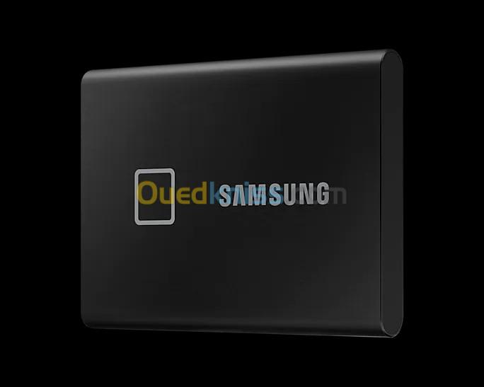 Samsung SSD Portable T7 Touch - 500Go - Externe - USB 3.2 Type C - 1050 Mo/S