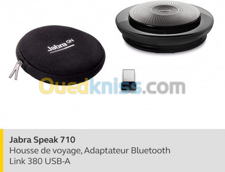 Jabra Speak 710 Haut Parleur Enceinte Portable Certifiée Microsoft Avec Adaptateur Bluetooth - USB