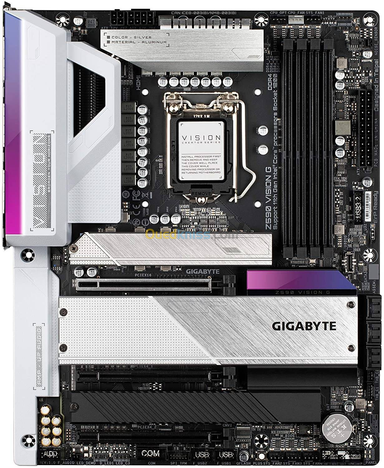 CATRE MERE GIGABYTE Z590 Vision G (LGA 1200/Intel Z590/ATX/3x M.2/PCIe 4.0/USB 3.2 Gen2X2