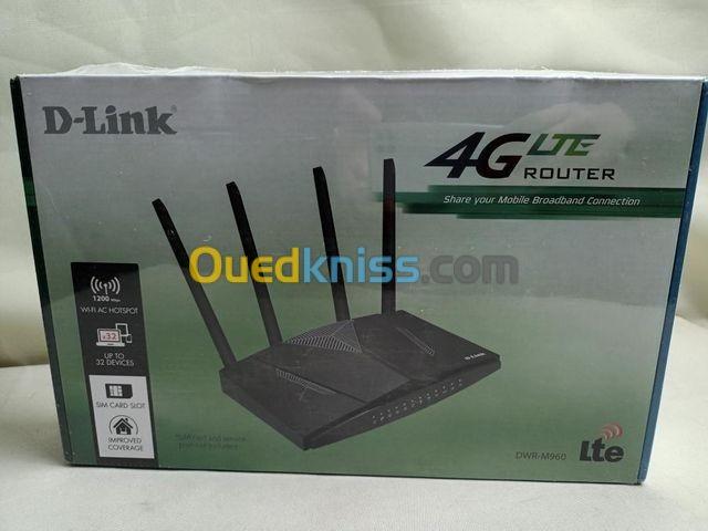 D-Link DWR-M960 - 4G AC1200 LTE Router Jusqu'à 150 Mbit/S