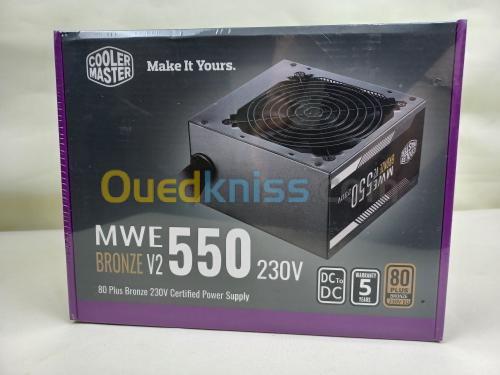 Alimentation Cooler Master MWE Bronze 550W V2 - ATX - 12V V2.52 - 80PLUS - Bronze