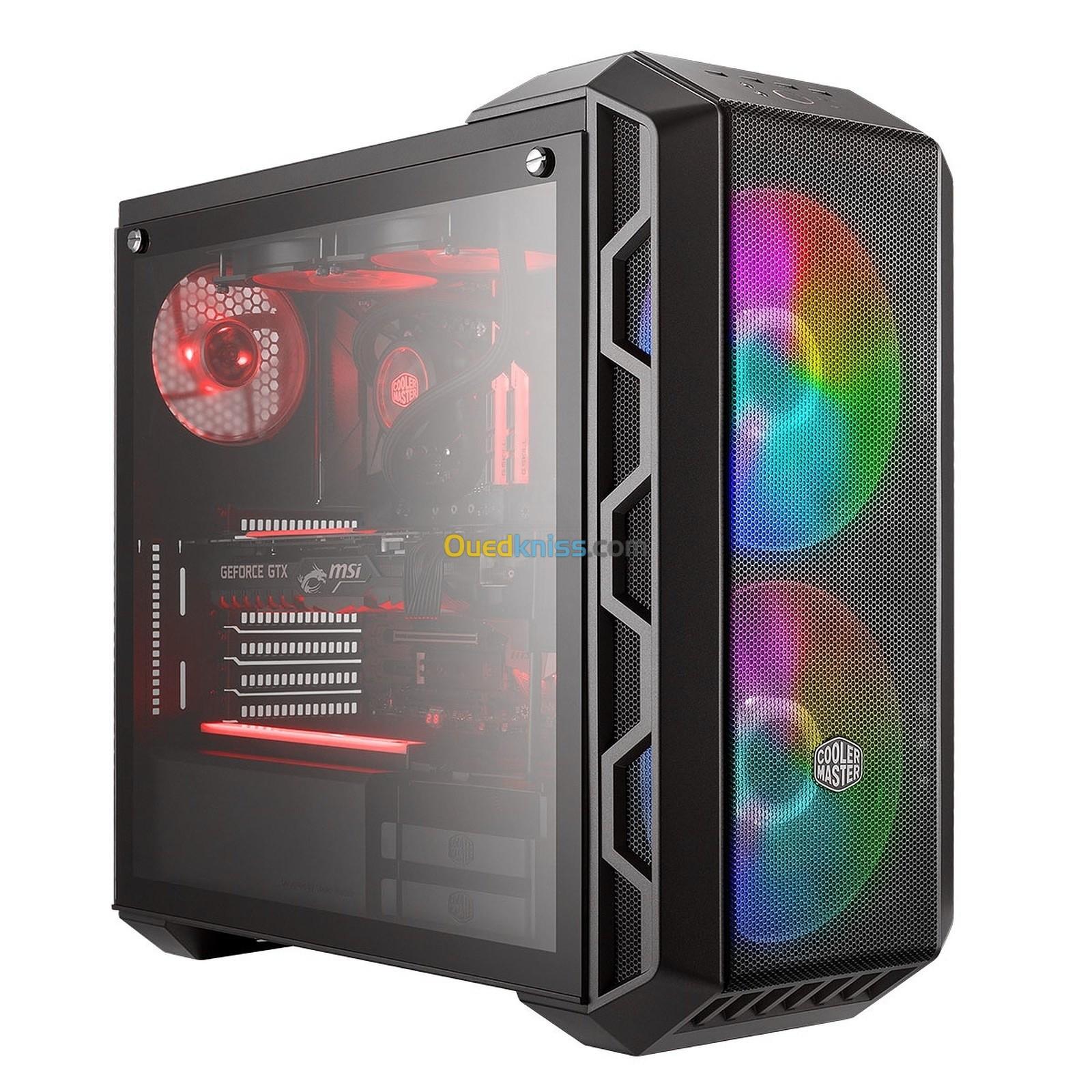 Boîtier Cooler Master MasterCase H500 Moyen Tour Avec Façade Maille Ou Verre Trempé Gris ARGB