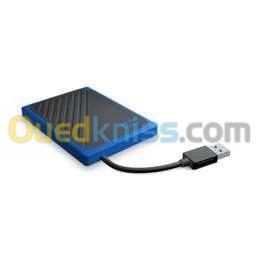 WD My Passport Go - 1TB SSD - Disque Dur Externe - USB 3.0 - Noir- Bleu