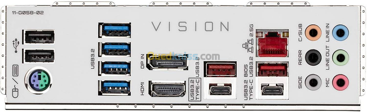 CATRE MERE GIGABYTE Z590 Vision G (LGA 1200/Intel Z590/ATX/3x M.2/PCIe 4.0/USB 3.2 Gen2X2