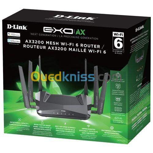 D-Link Routeur Wi-Fi 6 Double Bande Sans Fil - EXO AX AX3200 Wi-Fi 6 Router - DIR-X3260