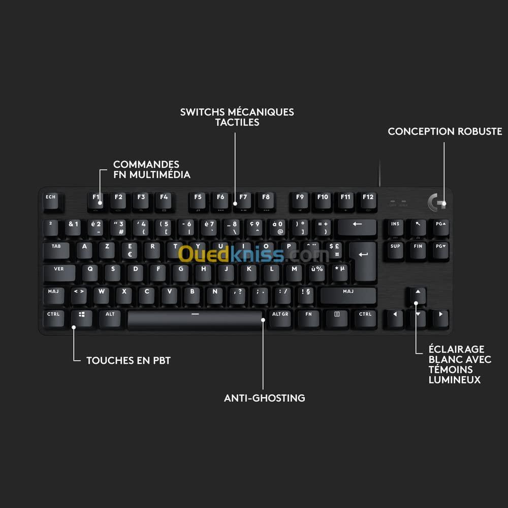 Logitech G413 TKL SE Clavier Gaming - Interrupteurs Mécaniques Tactiles