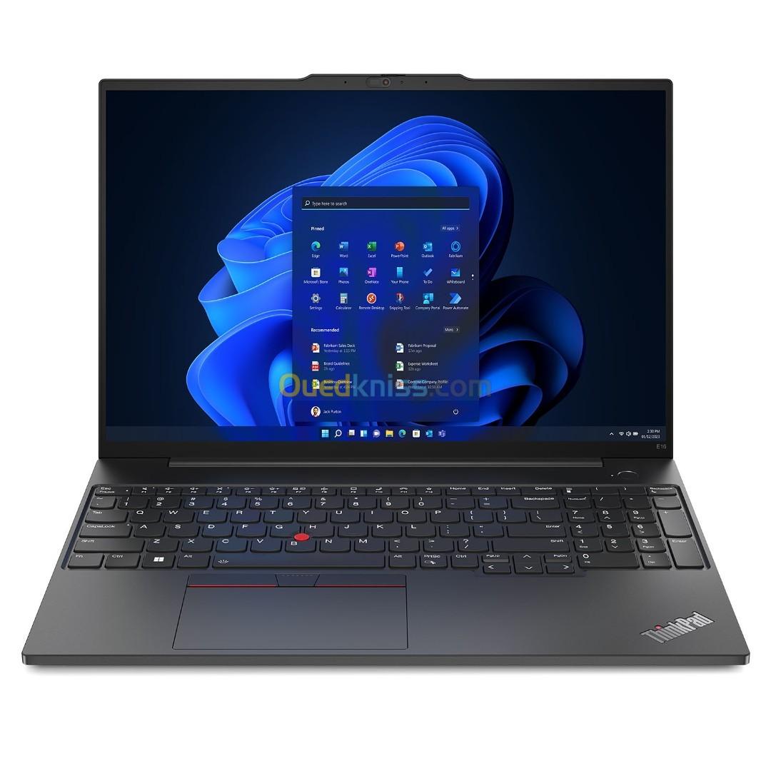 Lenovo ThinkPad E16 Gen 1 - Intel Core I7-1355U - 16Go - SSD 512Go -16WUXGA - Windows 11 Pro