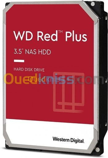 WD 6TB RED NAS - WD60EFAX - 3,5" SATA 6 Gb/S - 5400 TPM - 256 Mo - HDD