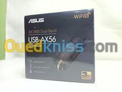 ASUS USB-AX56 Adaptateur Wi-Fi USB Double Bande AX1800 - Noir,Or