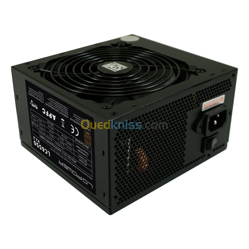 Alimentation LC Power LC6550 - 550 Watt - 80 Plus Bronze - V2.3 ATX - NOIR