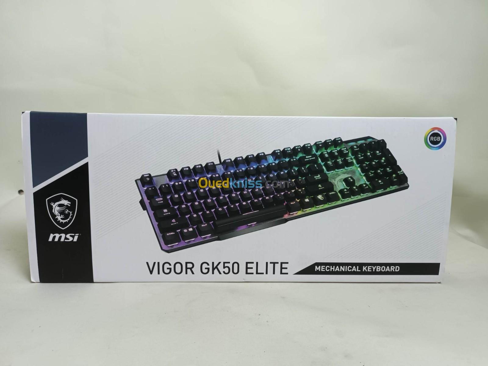 MSI VIGOR GK50 ELITE BOX WHITE Clavier Gaming Mecanique RGB