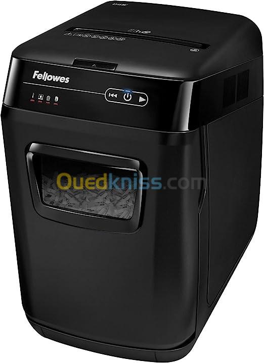 FELLOWES DESTRUCTEUR DE DOCUMENTS AUTOMAX 150C - COUPE CROISÉE P4 - 32 LITRE - AGRAFES - TROMBONES