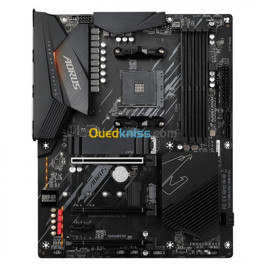 Carte Mére Gigabyte B550 AORUS ELITE V2 ATX Socket AM4 AMD B550 - 4 X DDR4 - SATA 6Gb/S + M.2