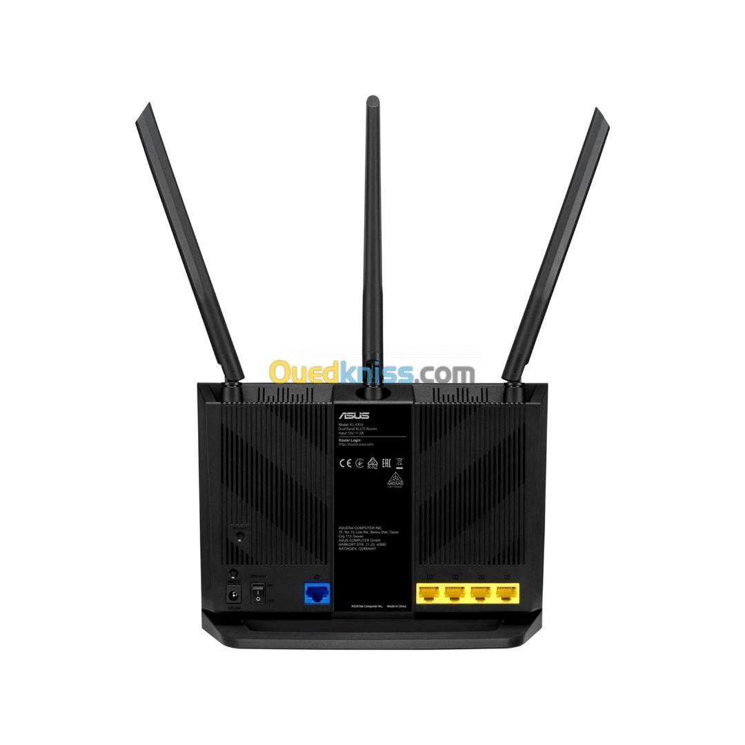 ASUS Routeur 4G-AX56 Cat.6 300 Mbps Double Bande Wi-Fi 6 AX1800 LTE