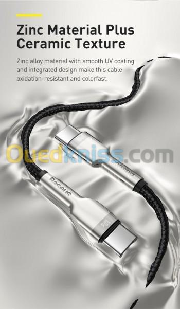 Baseus Cafule Series Metal Data Cable Type-C To Type-C - 2 Mètre - 100W