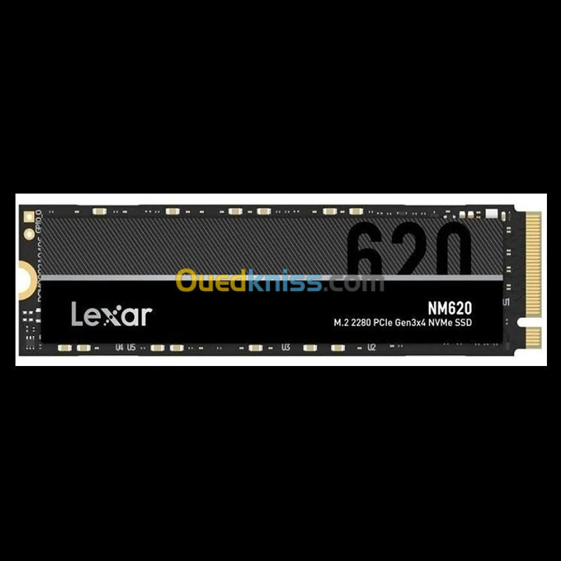 LEXAR NM620 512Go - SSD M.2 - Disque Dur Interne - NVMe - Jusqu'à 3500 Mo/S