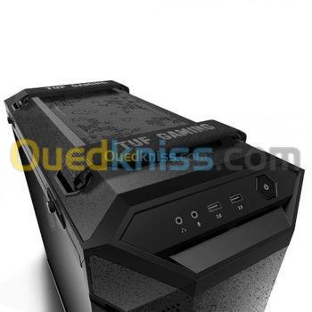 Boitier ASUS TUF Gaming GT501 Moyen Tour - ATX - Fenêtre Latérale - Lumiere LED - Noir