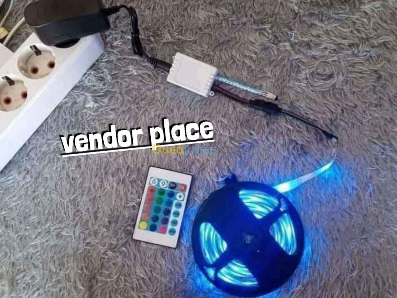 شريط LED 5M RGB مع جهاز تحكم عن بعد