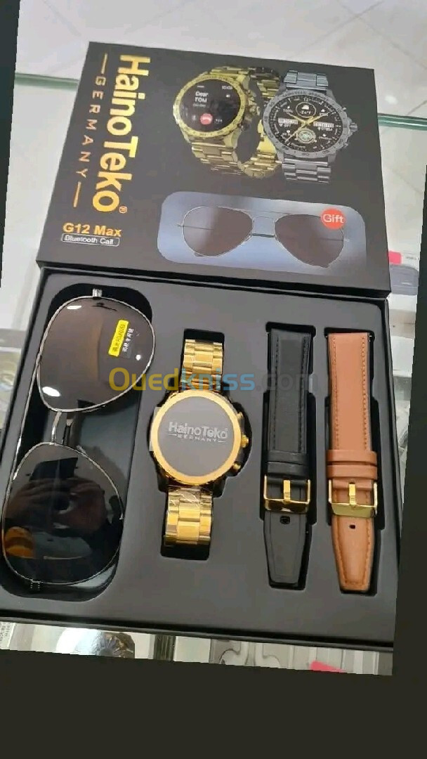 Haino Teko G12 Max Smartwatch avec 2 Bracelets et Lunettes