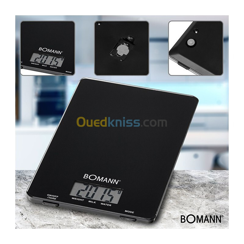 Balance de cuisine Bomann KW 1515 CB Noir