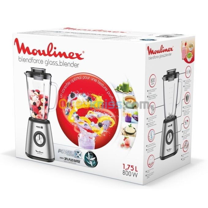  Blender MOULINEX Blendforce NOIR/METAL 1,75L 800 W Lm439D10