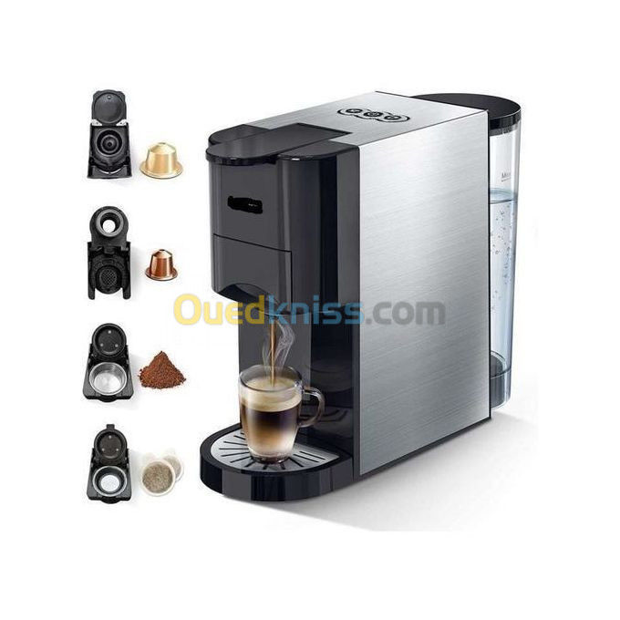  Cafetière TIREX 4EN1 MULTI CAPSULE 20 bar 1450w argent