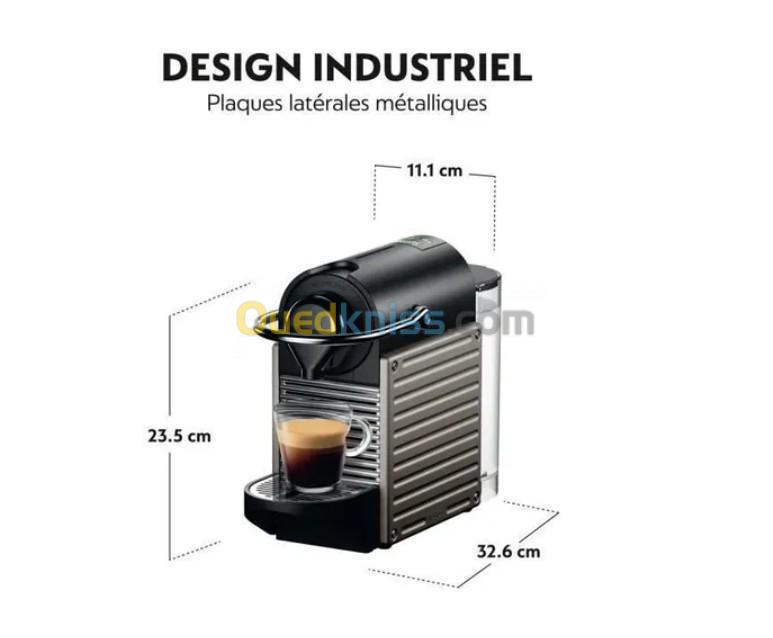 Machine à café KRUPS NESPRESSO PIXIE Titane Cafetière à capsules espresso YY4127FD