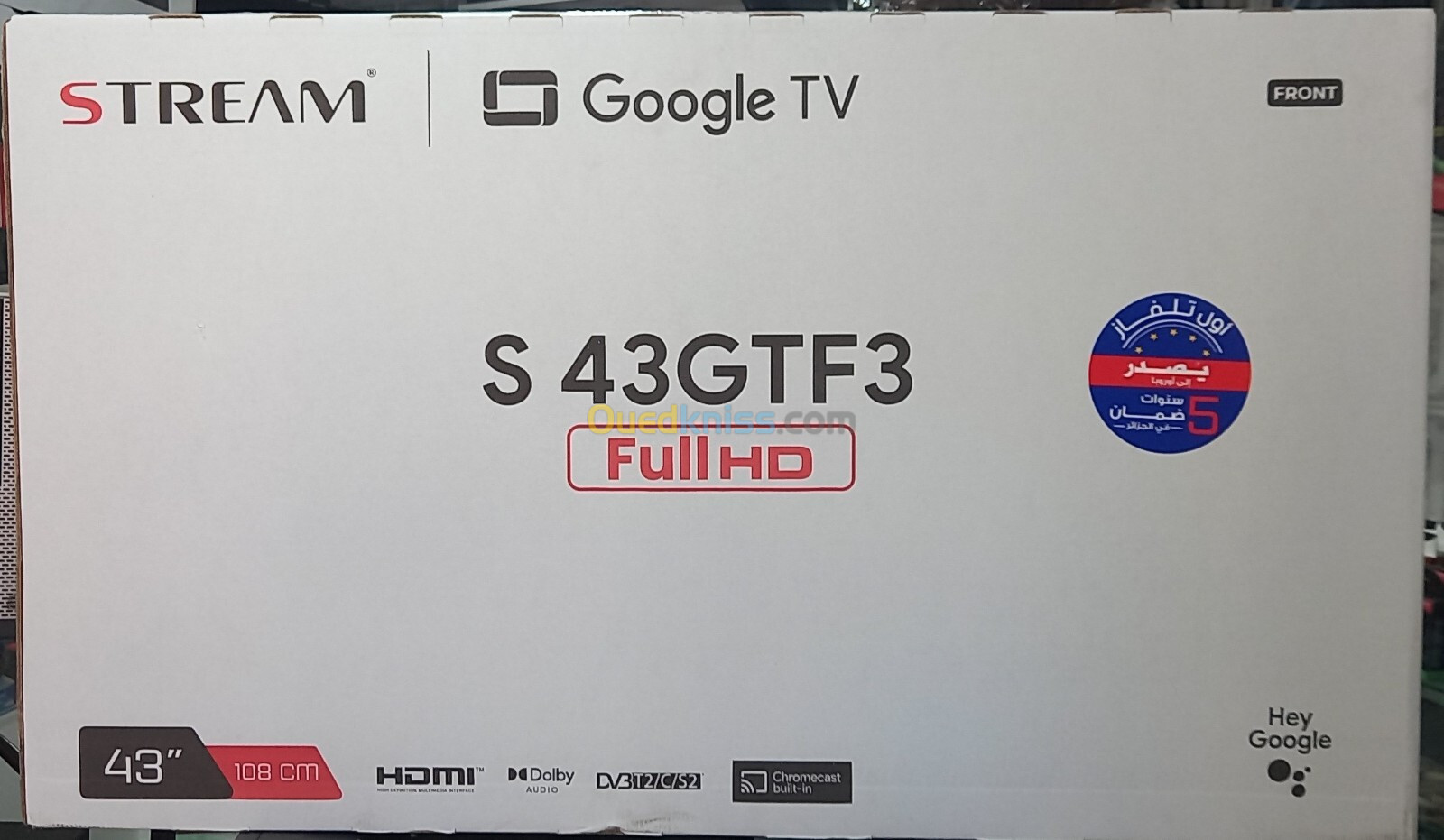  TV STREAM 43" Smart  Google TV