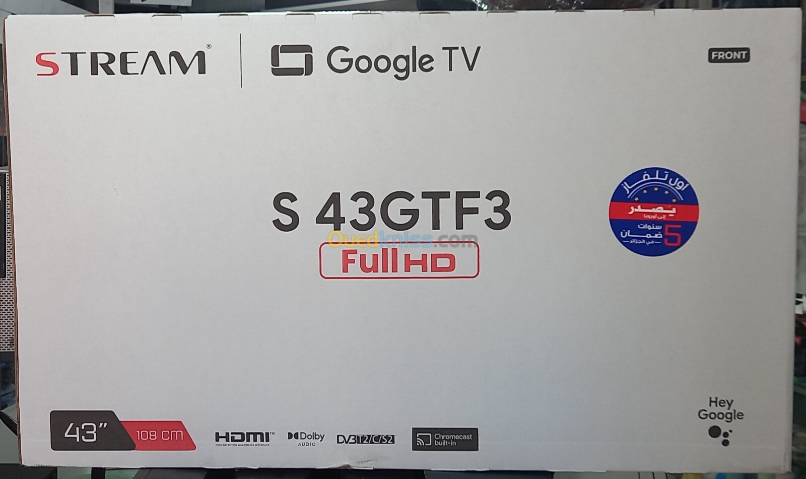  TV STREAM 43" Smart  Google TV