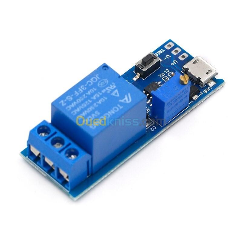 Arduino - Relais réglable 5V-30V NE555 Micro USB (minuterie )