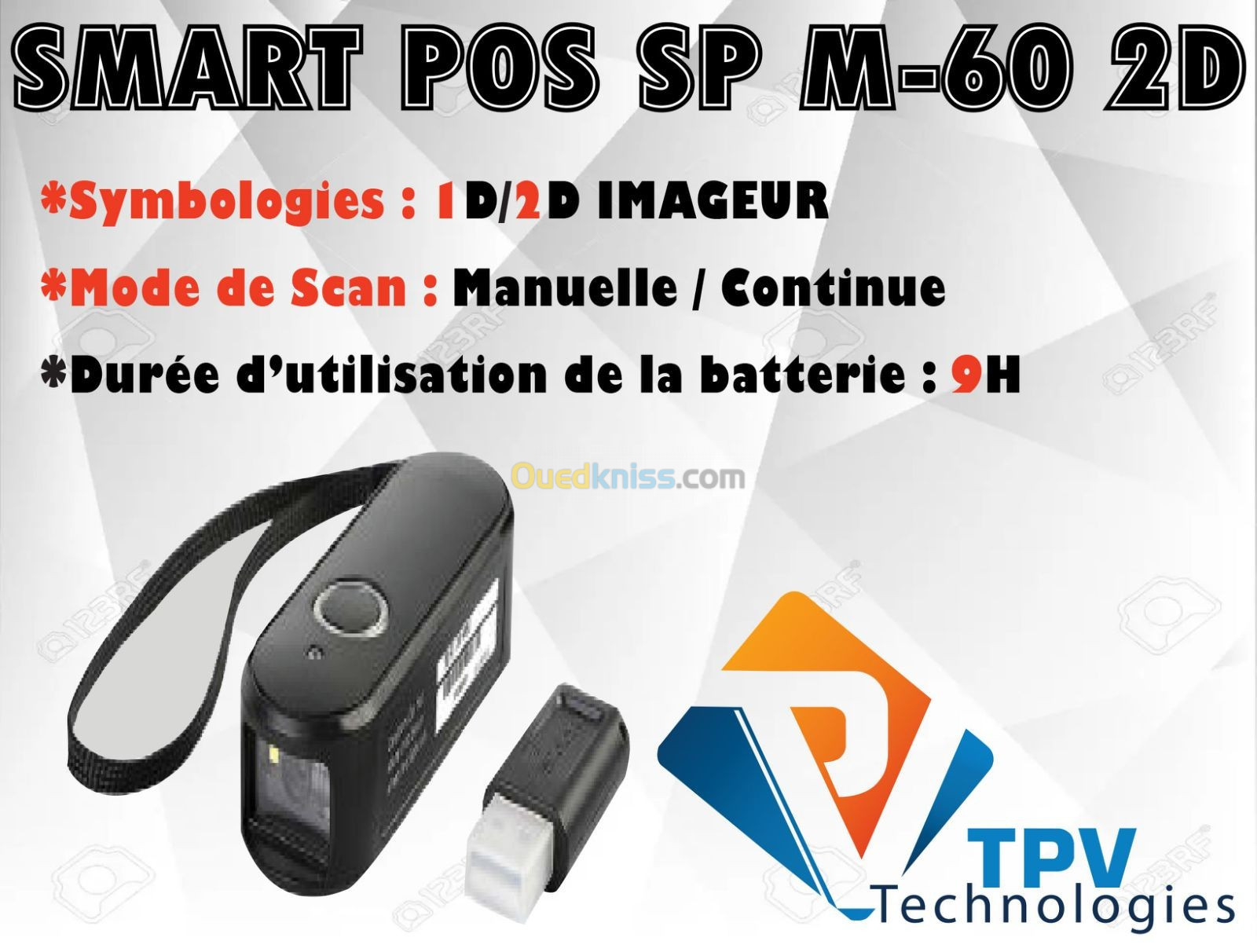 LECTEUR A MAIN SANS FIL SP-M60