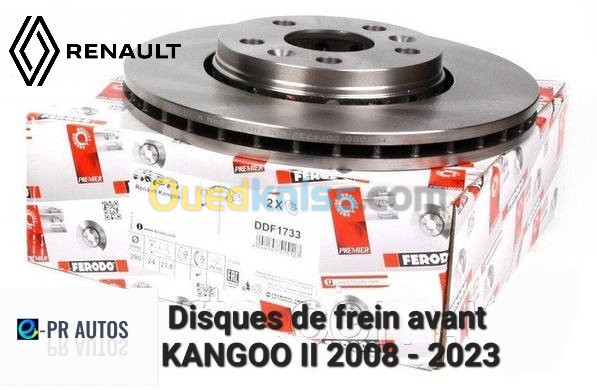 Disques de frein avant KANGOO II 2008 - 2023