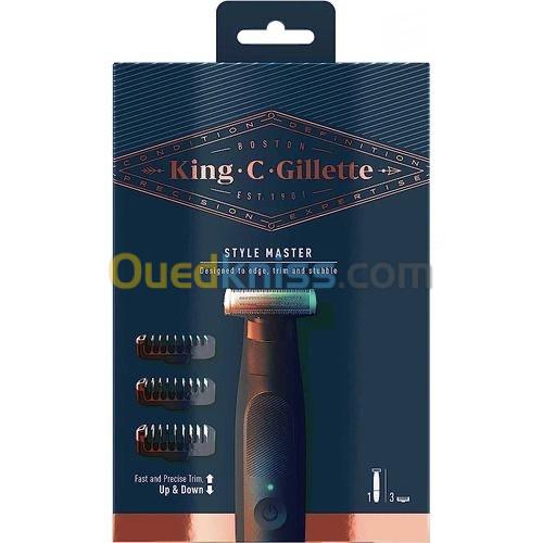 Tondoz King C. Gillette Men's Style Master Cordless Stubble Trimmer with 4D Blade