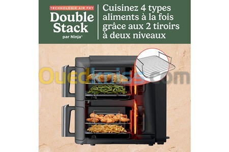 Friteuse sans huile Ninja sans huile Double Stack DualZone