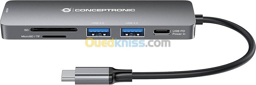 Hub Usb Conceptronic Donn11g Gris