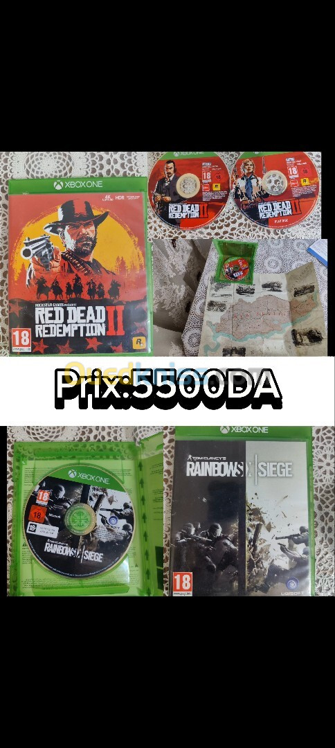 2CD :Red dead rédemption 2 et rinbow six siege 