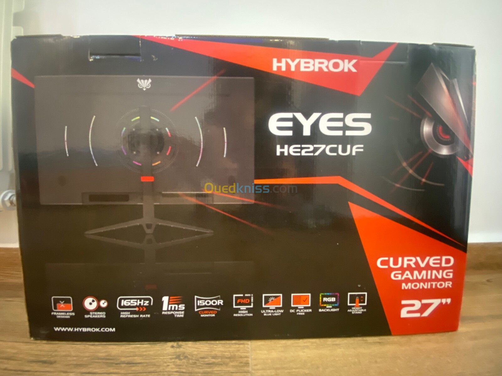 Écran hybrok curved 27p 165hz