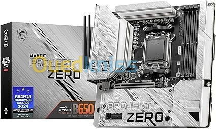 MSI B650M Project Zero Carte-mère Micro-ATX à connecteurs arrière 