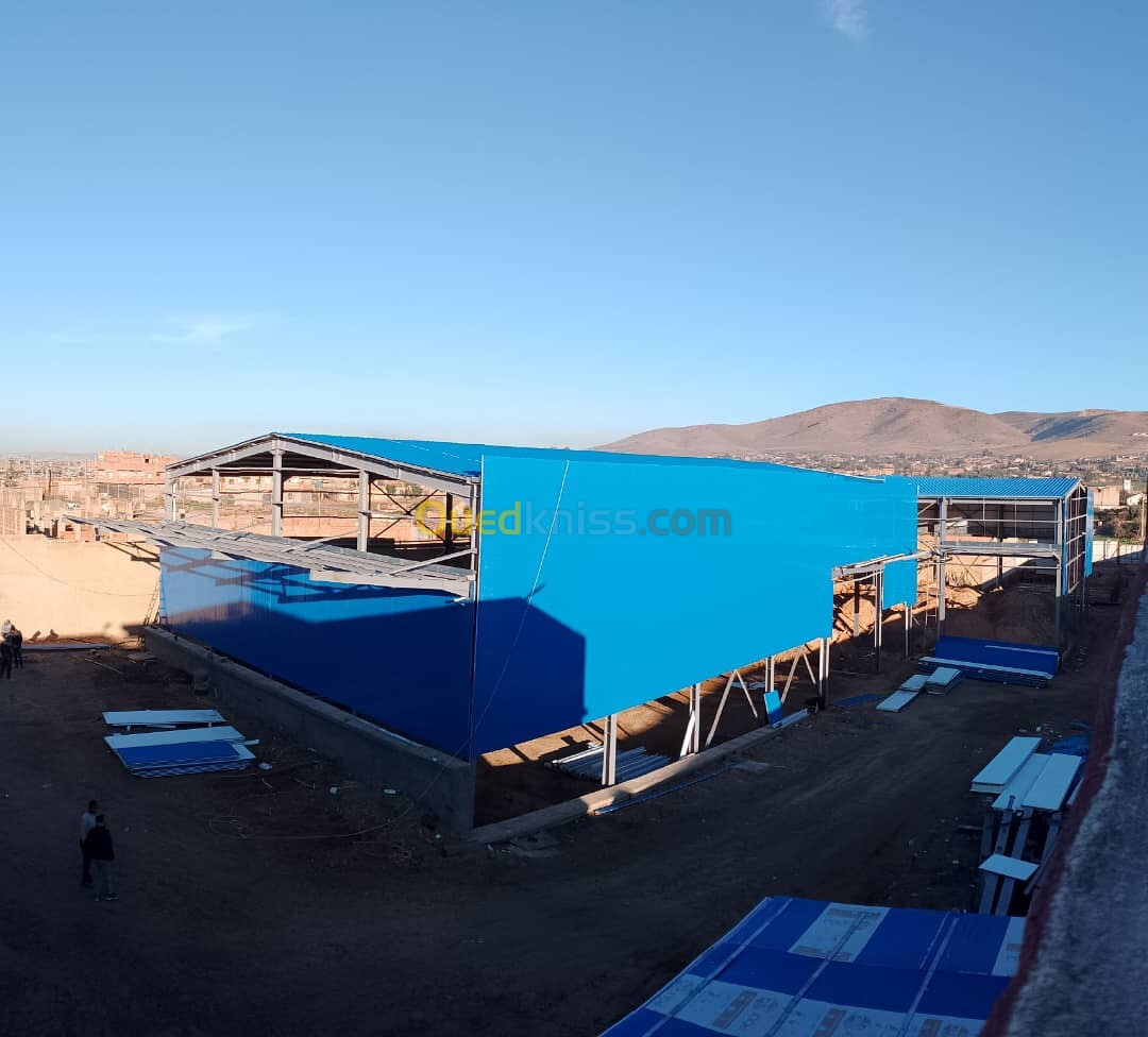 Étude,fabrication et montage en charpente métallique 