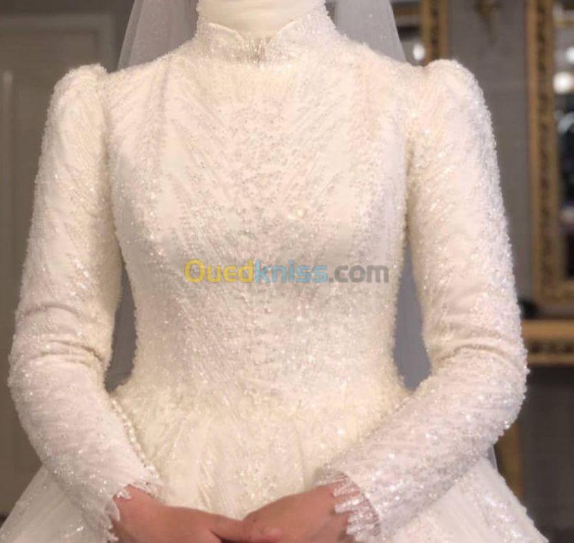 Robe de mariée hijab haute qualité 