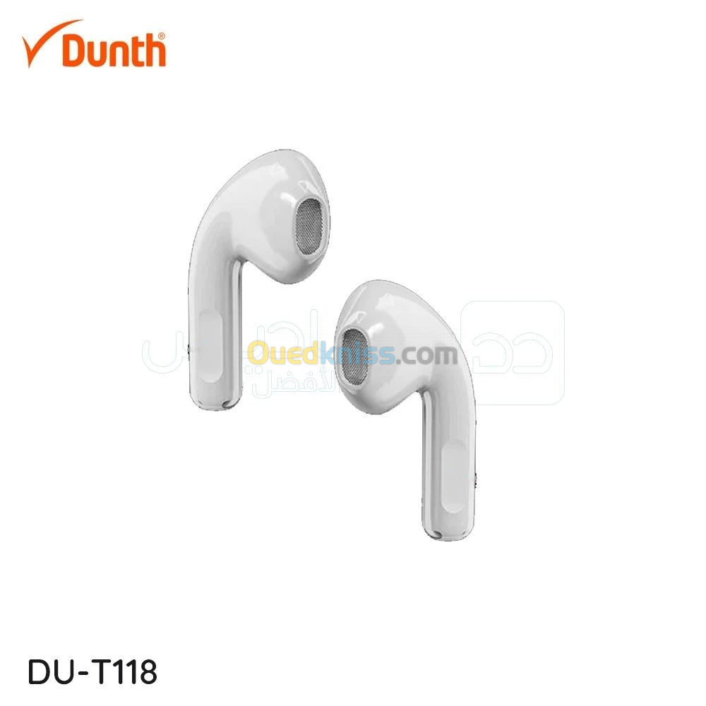 Écouteurs sans fil bluetooth, écouteur mains libres, couleur blanc DUNTH DU-T118