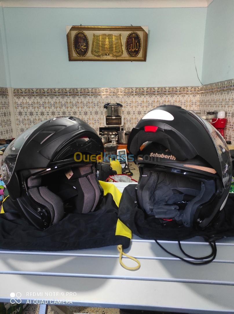 Deux Casque Moto et Veste 