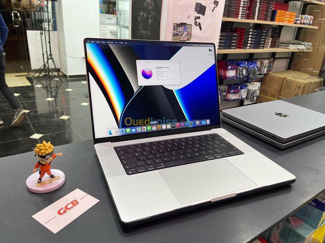 MACBOOK PRO 16" 2021 A2485 EMC3651 M1 Pro 10-Core CPU/16-Core GPU RAM 16GB DISQUE 512GB SSD 