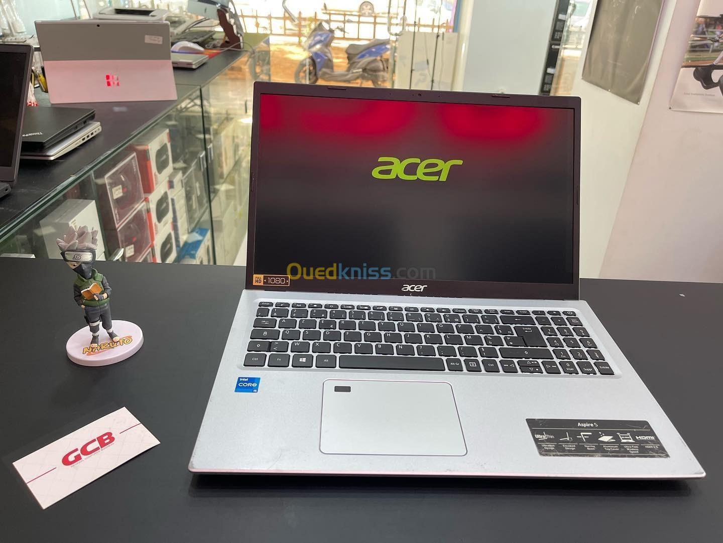 ACER ASPIRE 5 Intel Core i5-1135G7 8 Mo de cache, jusqu'à 4,20 GHz RAM 16GB DISQUE 512GB SSD 15.6" 