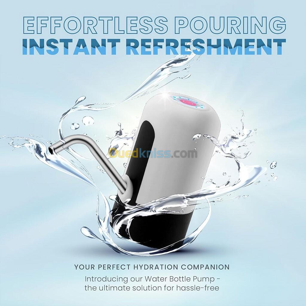 Pompe à bouteille deau distributeur deau universel de 5 gallons rechargeable